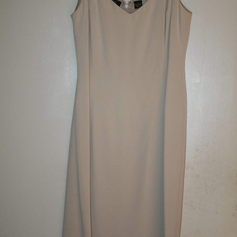 Dana Buchman silk sheath dress Sequin jacket